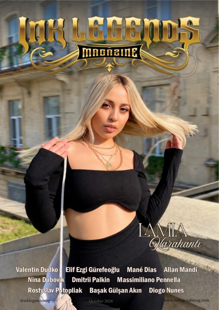 Lamia Karahanlı on the cover of Ink Legends Magazine October 2026