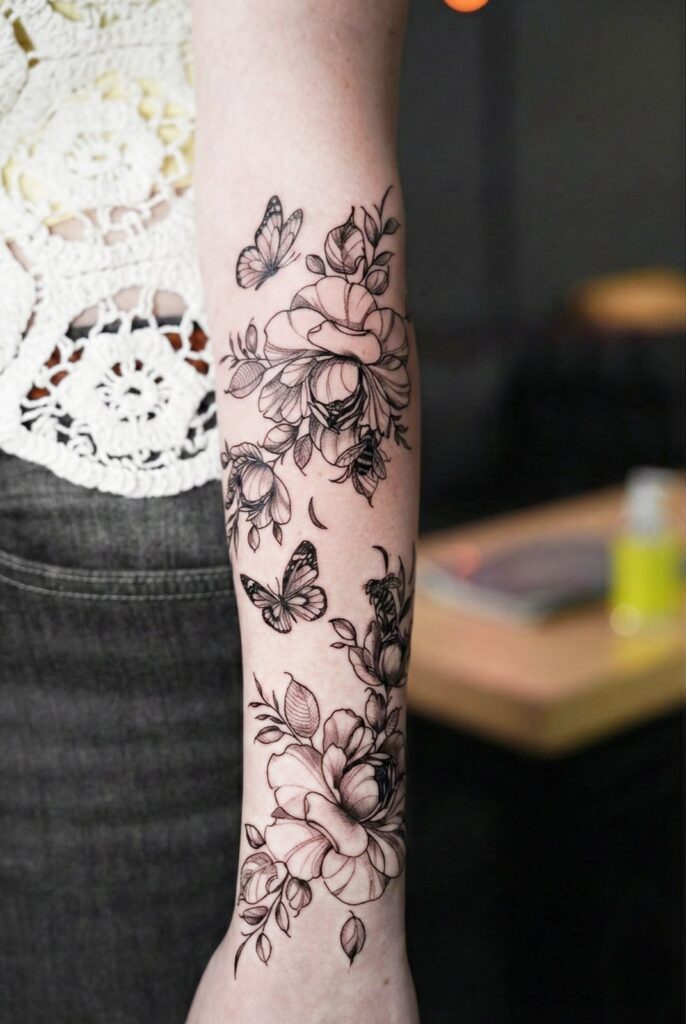 Tattoo by Lamia Karahanlı